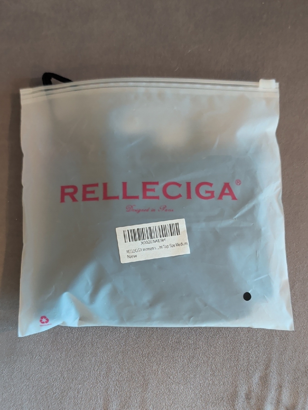 RELLECIGA Black Bikini Top NWT